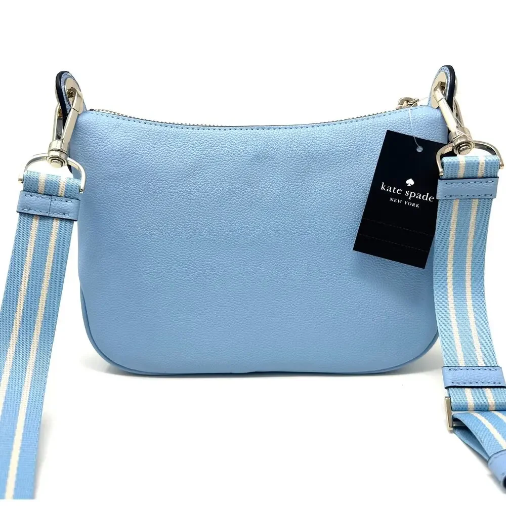 Kate Spade Rosie Small Crossbody Purse Celeste Blue Leather wkr00630